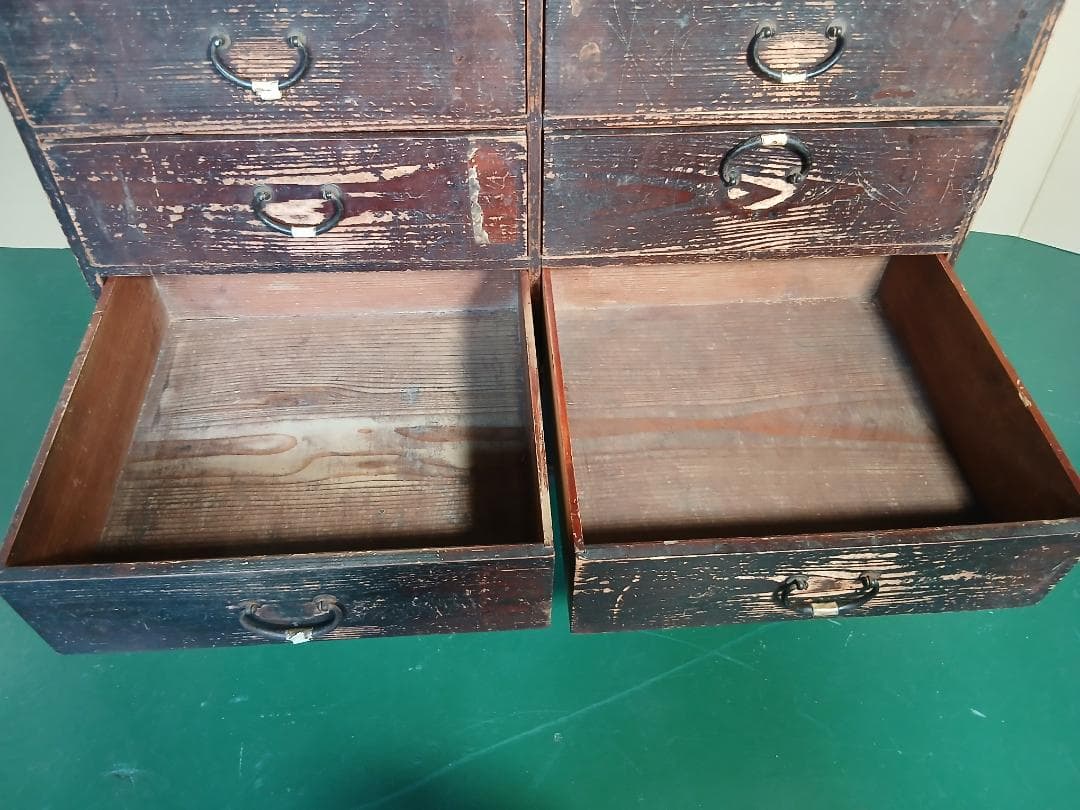昭和初期　レトロ　和箪笥　引き出し　アンティーク家具　古家具