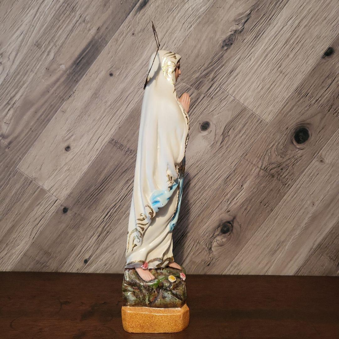 聖母像 樹脂・木製品　約35cm