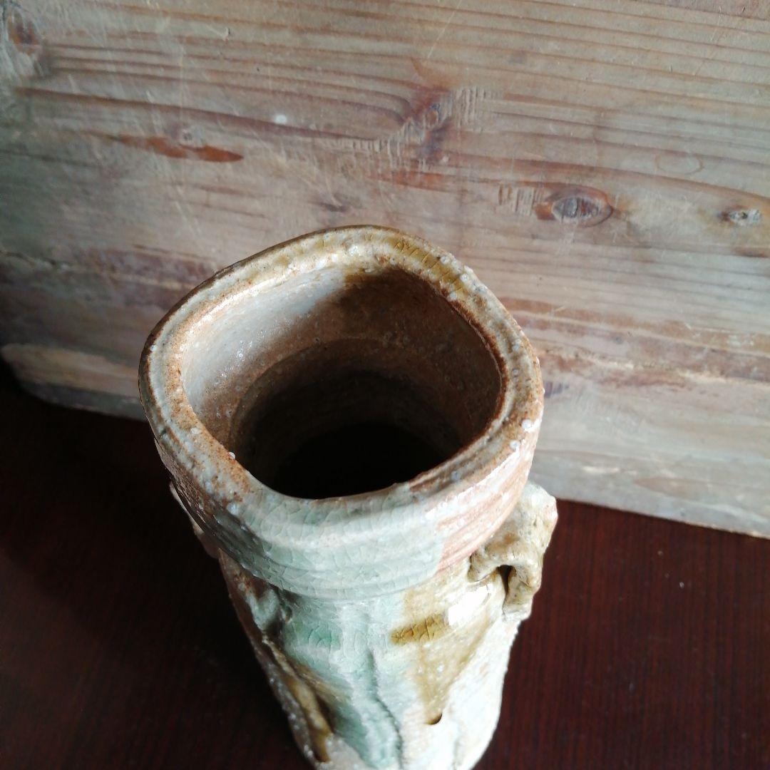 京焼　真清水蔵六　古伊賀写花瓶　28cm
