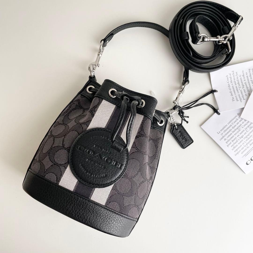コーチ COACH ショルダーバッグ ジャガード デンプシー バケット 新品