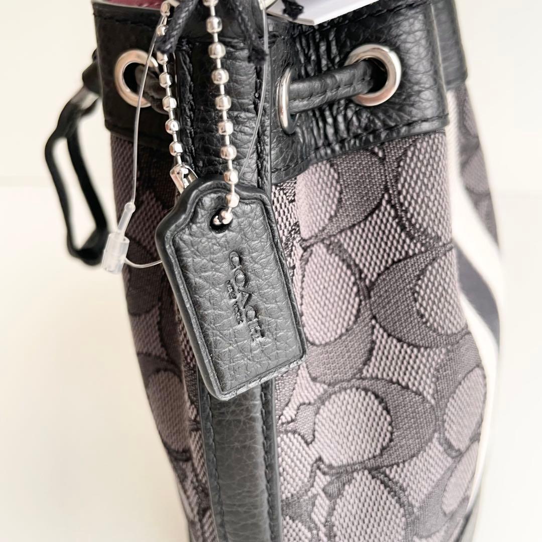 コーチ COACH ショルダーバッグ ジャガード デンプシー バケット 新品