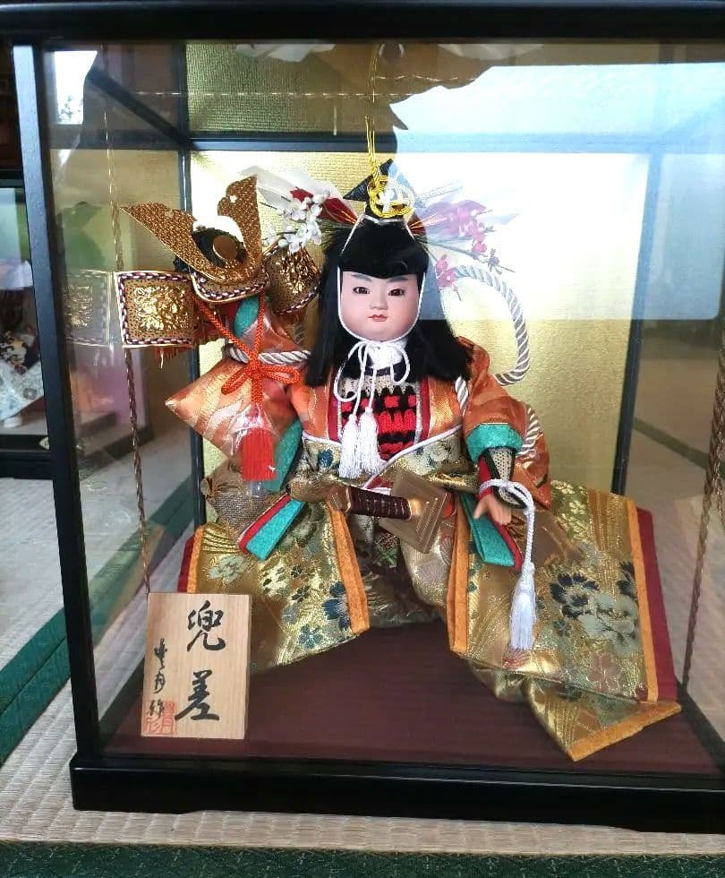 日本人形 ガラスケース付 長期保管品
