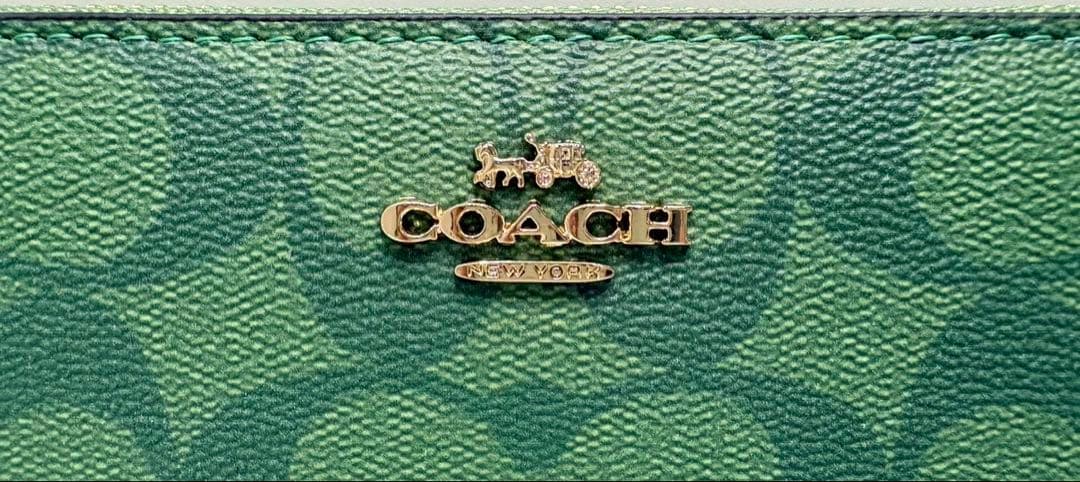 COACH コーチ　グリーン 長財布