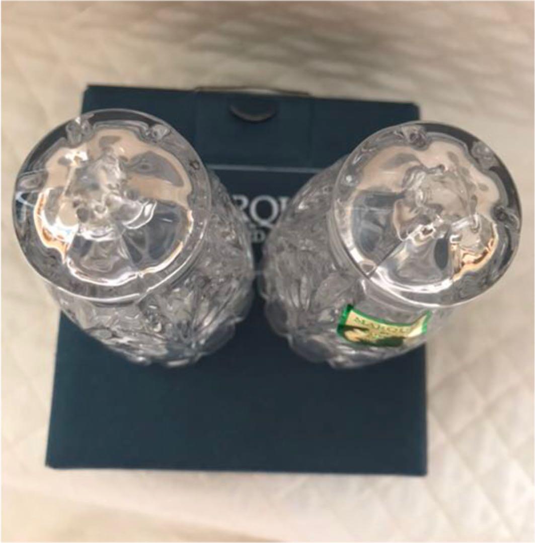 【新品未使用】ウォーターフォードクリスタル ソルト&ペッパーセット