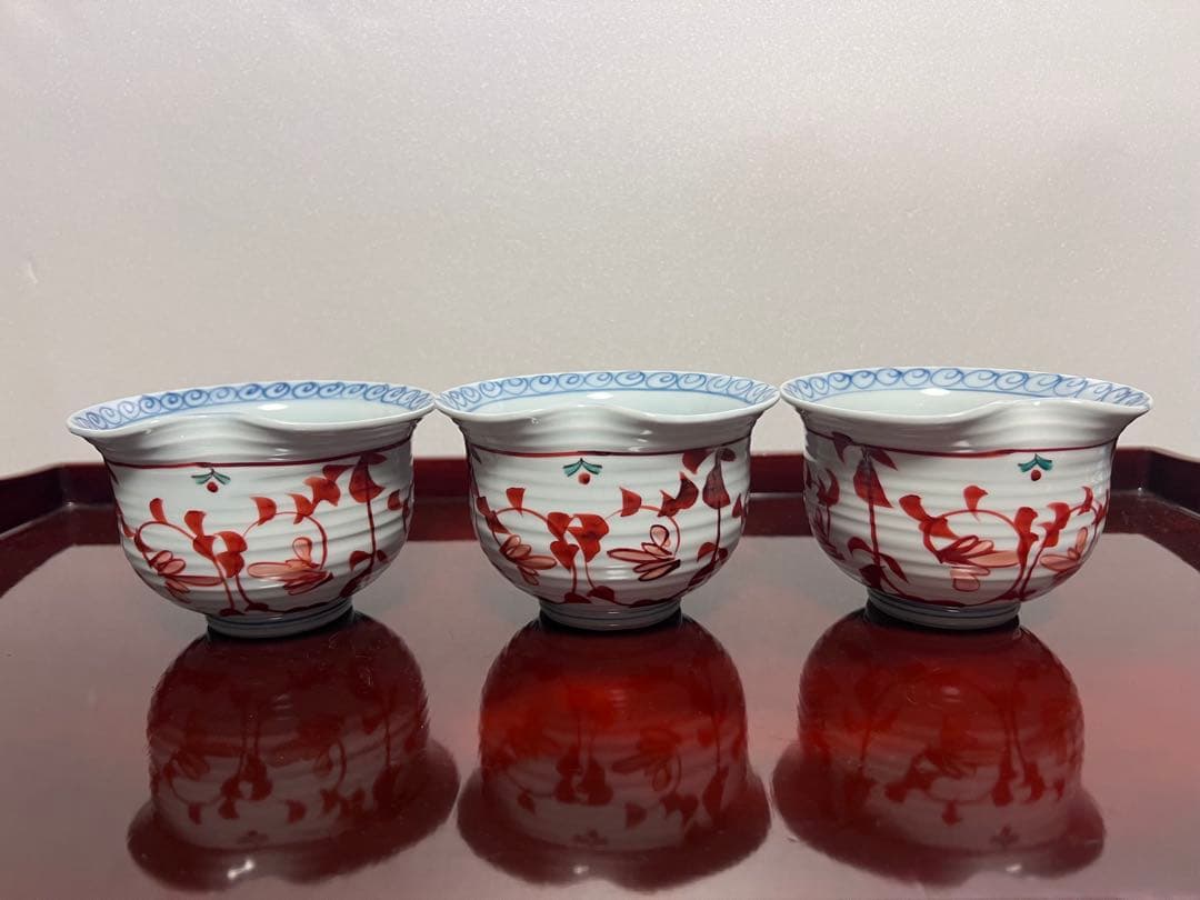 【新品】5客 有田焼　小鉢揃　染付山水