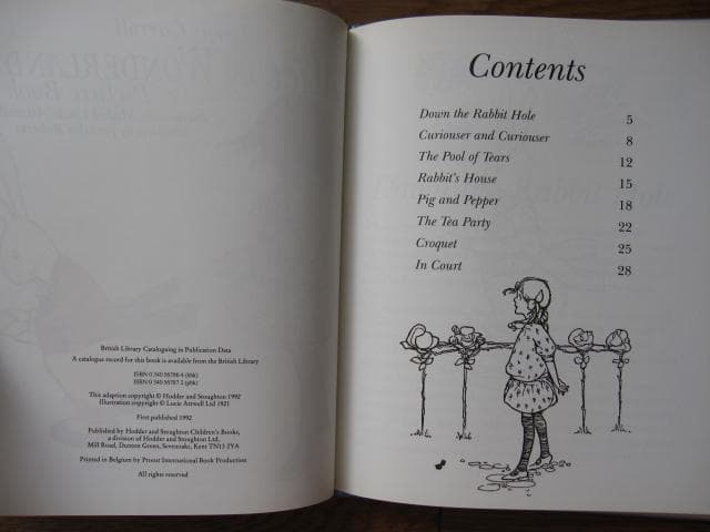 洋書 The ALICE IN WONDERLAND Picture Book