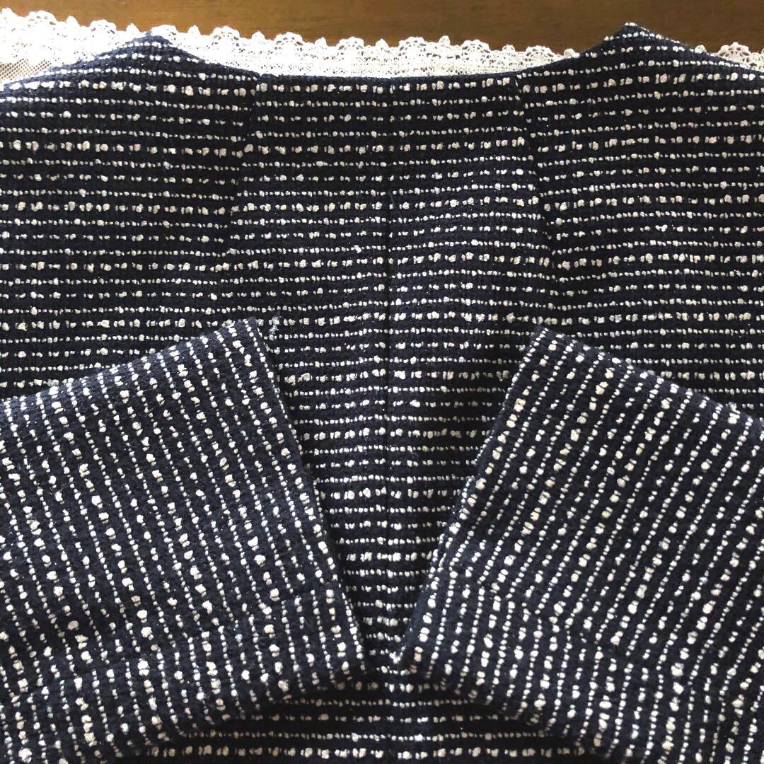 美品　リフレクト 大きいサイズ　レディース　ノーカラー　ジャケット　LL XL
