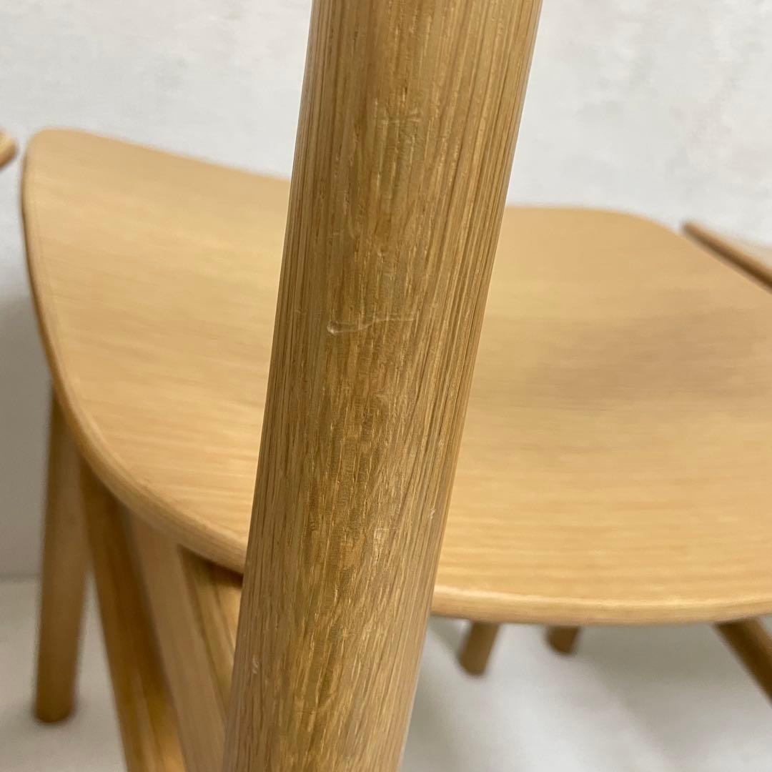 ①無印良品　ラウンドチェア
