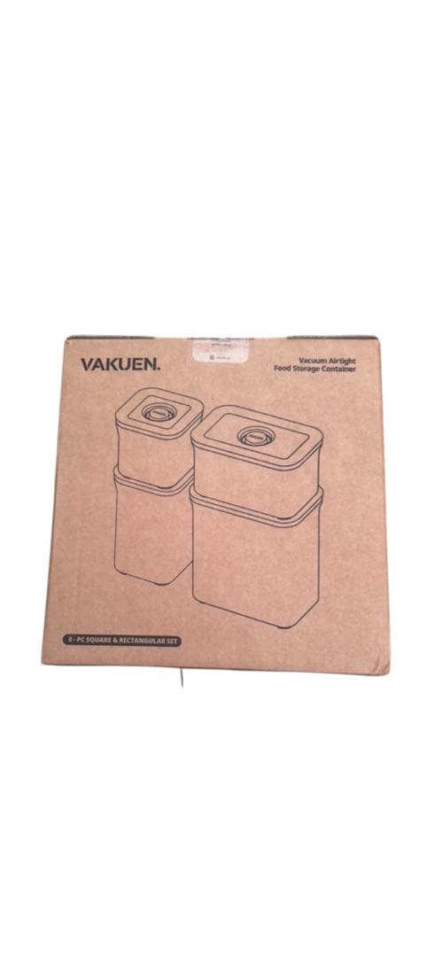 VAKUEN 真空密閉フードストレージコンテナ 4点セット