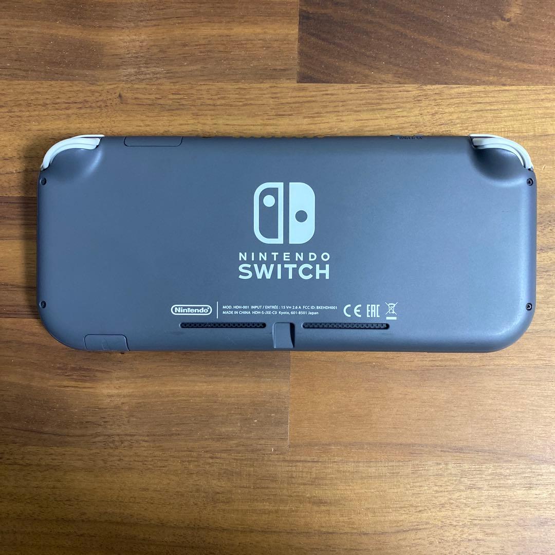 【送料無料】Nintendo Switch Lite本体 グレー 専用ケース付き