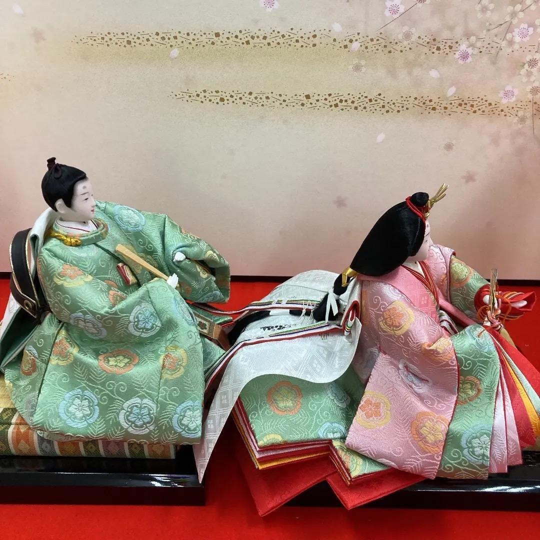 D4 三五親王のみ　可愛い色合いの衣裳　ピンク衣裳　ひな人形　雛飾り