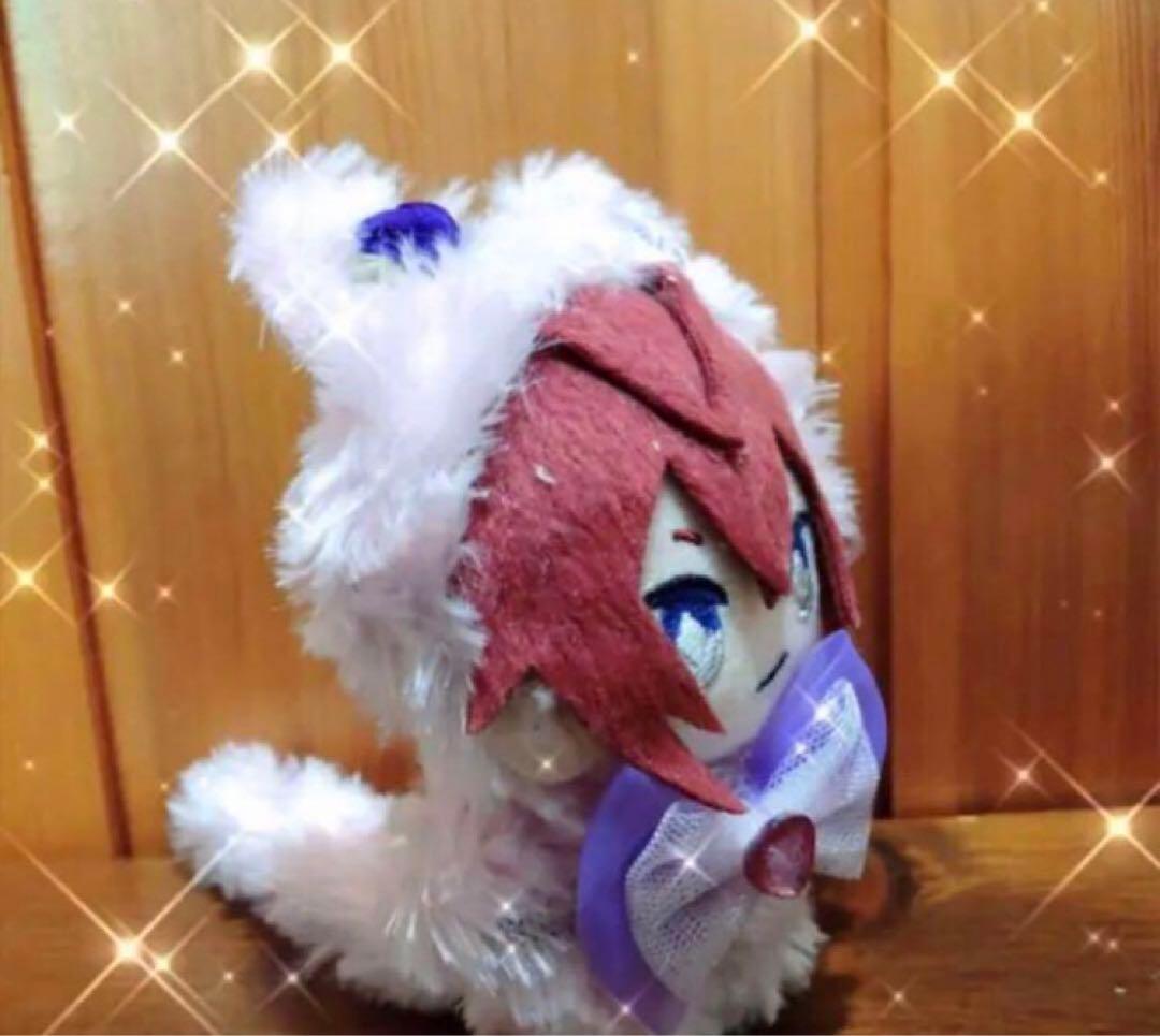 ♡ぬい服♡10cm♡ふわふわ♡ピンク♡しっぽネコちゃん♡ツイステ♡