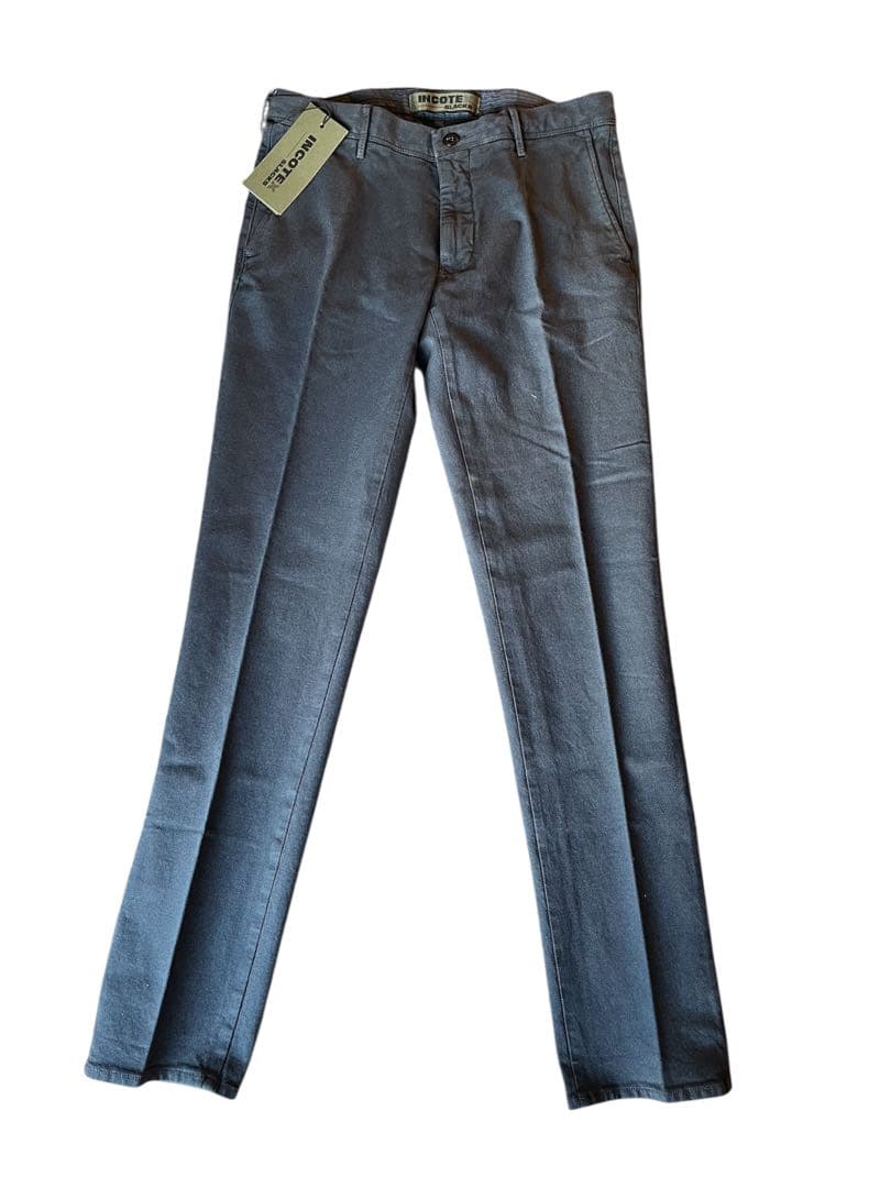 新品/INCOTEX（インコテックス）SLIM ストレッチパンツ/33/ネイビー