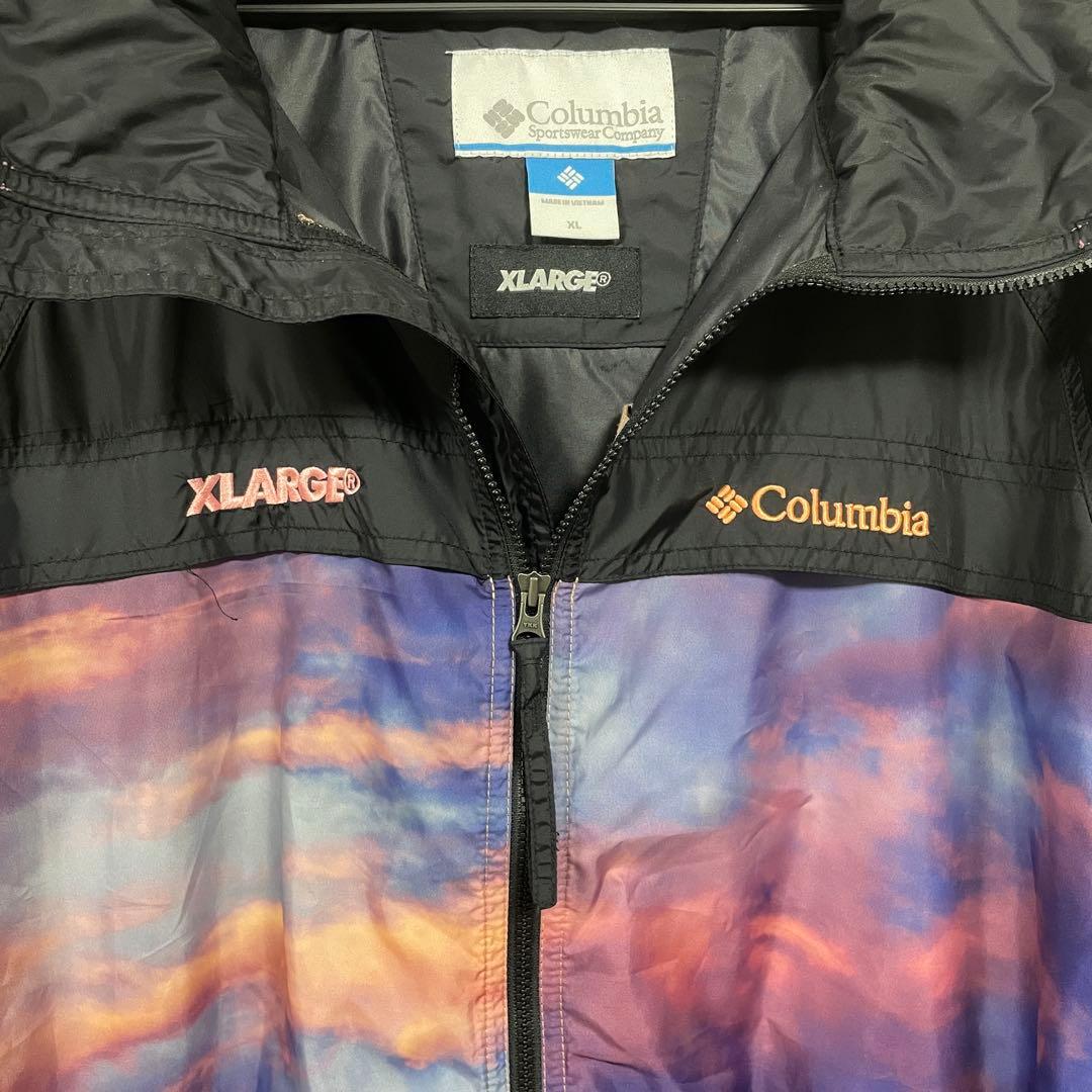 XLARGE×Columbia ナイロンジャケット サンセット