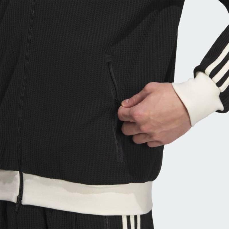 ☆8289 adidas ワッフル クラシック トラックトップ ブラック XL