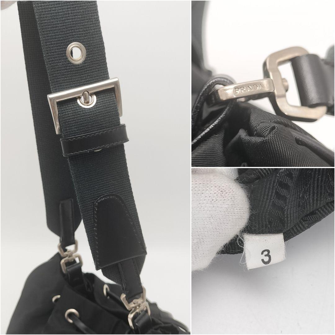 極美品✨プラダ　ショルダーバッグ　ブラック　黒
