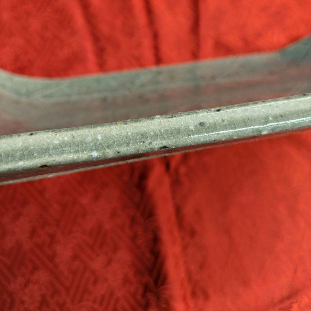 ２枚　萬古焼 寿司皿 向付 前菜皿 大皿 鮨 角皿 34cm　新品