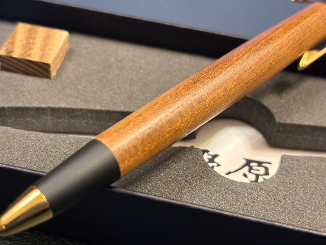 野原工芸 槐（エンジュ） シャープペンシル 付属品完備 ゴールド