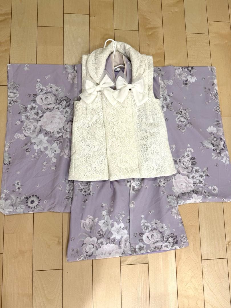 【極美品】キャサリンコテージ　七五三　3歳　被布　ラベンダー
