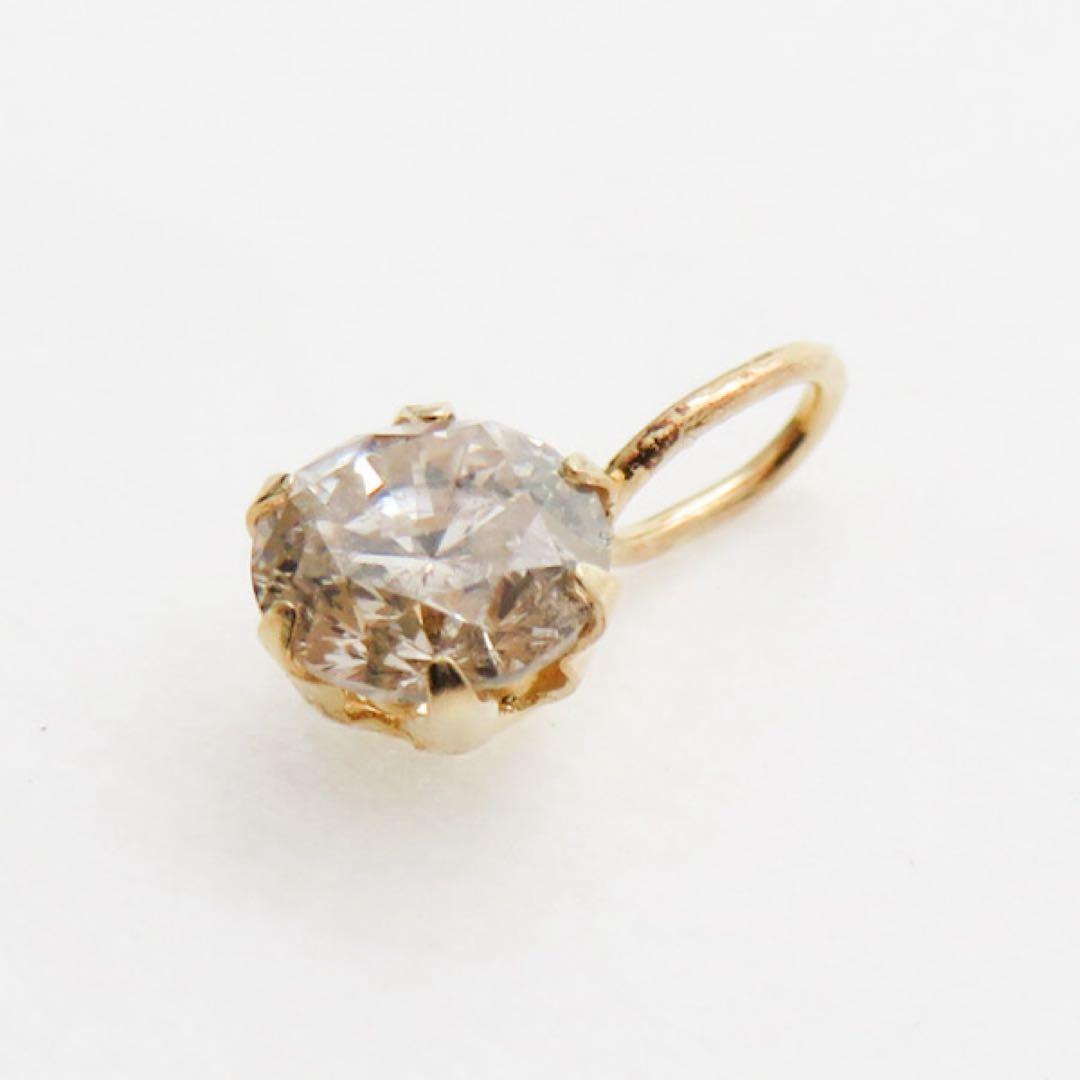 a*ᩚ様 【本物保証】K18YG 天然ダイヤモンド トップ｜0.245ct 新品