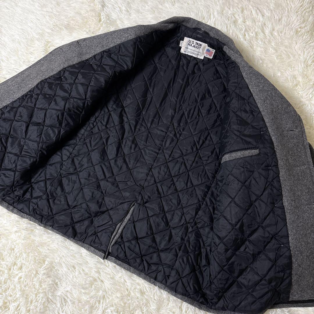 ショット USA ピーコート ダブル 大きいサイズ グレー 740N XL 42