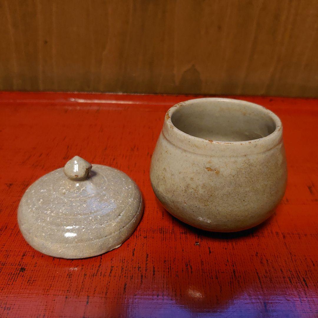 李朝小壺 三島 塩笥