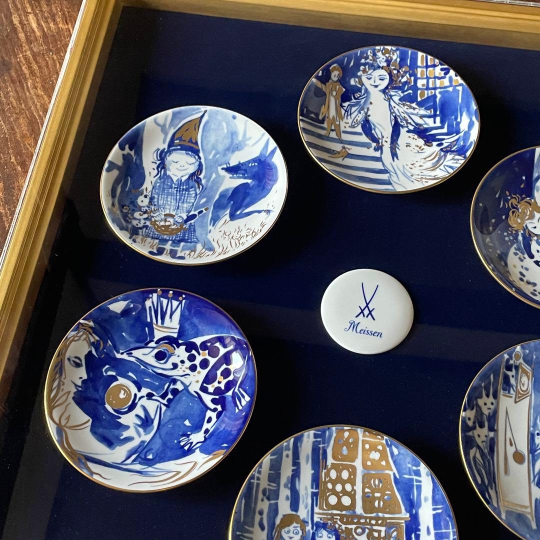 マイセン Meissen  グリム童話　額入り壁掛け飾り皿6枚