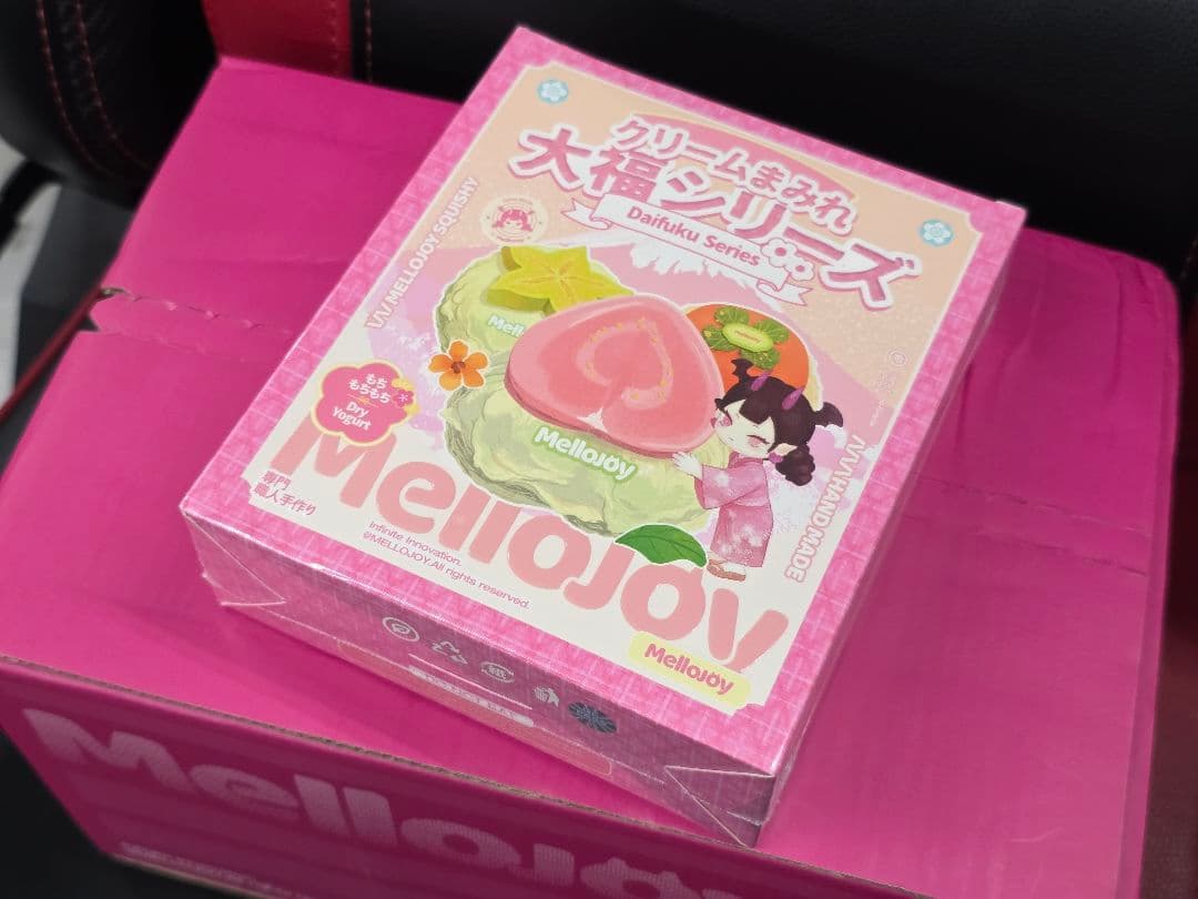 【未開封4個】mellojoy【付属品セット】4種　ペリペリピンク箱　シュリンク