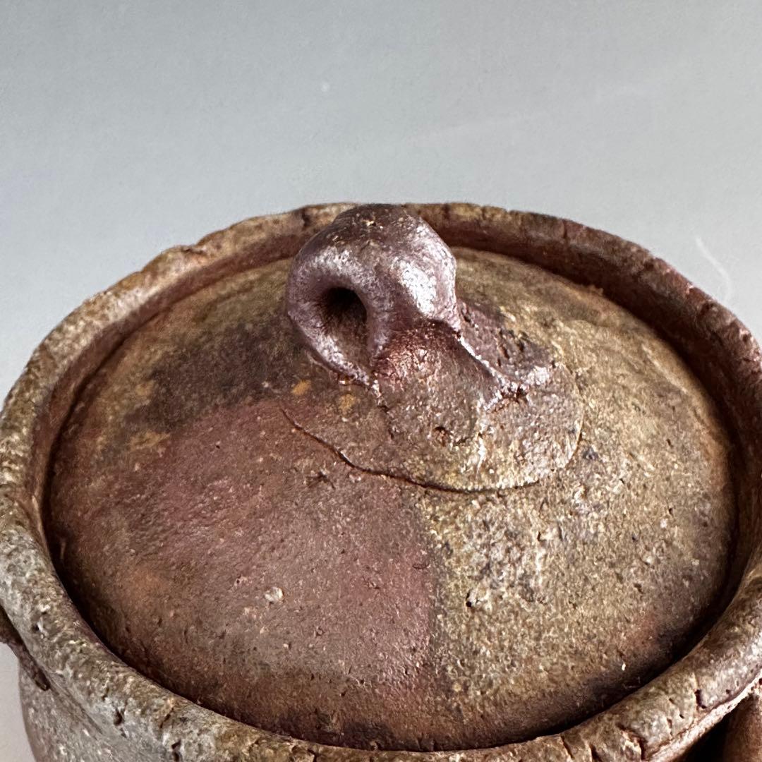 煎茶道具　備前焼　宝瓶　森宝山　陶芸　急須　骨董　アンティーク　煎茶器