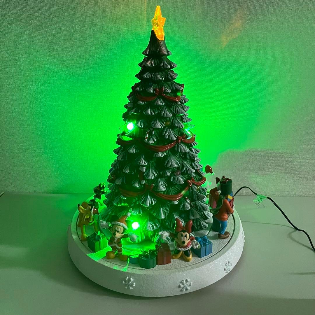 コストコ ディズニー クリスマス 回転ツリー ライト&ミュージック付き