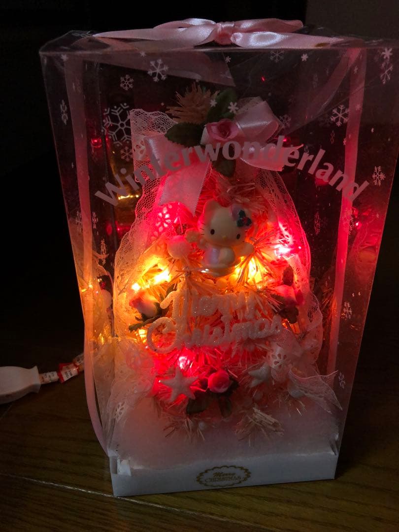 激レア サンリオ ハローキティ 光るクリスマスツリー