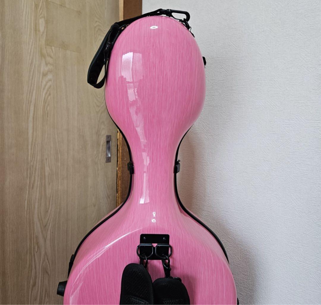 ピンク チェロ楽器ケース　分数　1/2
