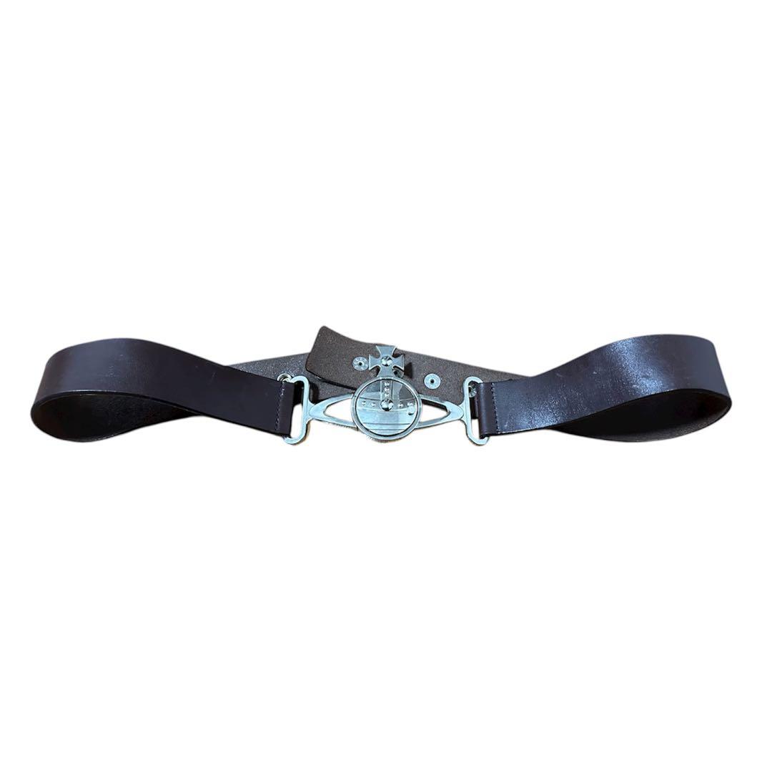 かな90s Vivienne Westwood エンブレムレザーベルト