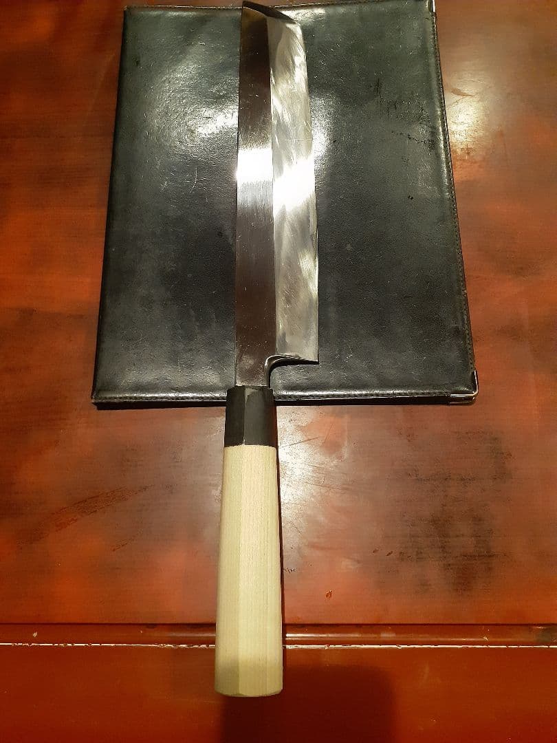 青水本焼き鱧切り包丁(ジャンク)鏡面仕上げ　1尺