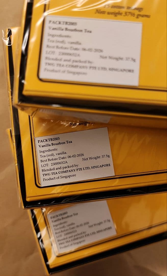 【在庫限り】TWG TEA VANILLA BOURBON TEA 3箱