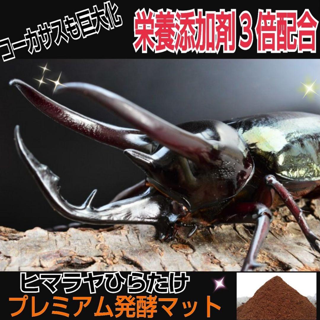 たっぷり！50リットル☆極上！プレミアム3次発酵カブトムシマット☆特殊アミノ酸入
