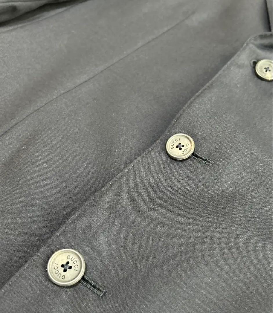 sale! GUCCI♪ カシミヤ混 ネイビー スーツ パンツ付き S 46