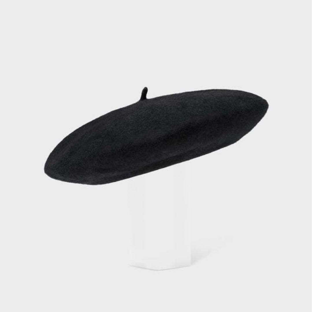 MAISON MARGIELA ブラック ベレー帽 メゾンマルジェラ 黒 S