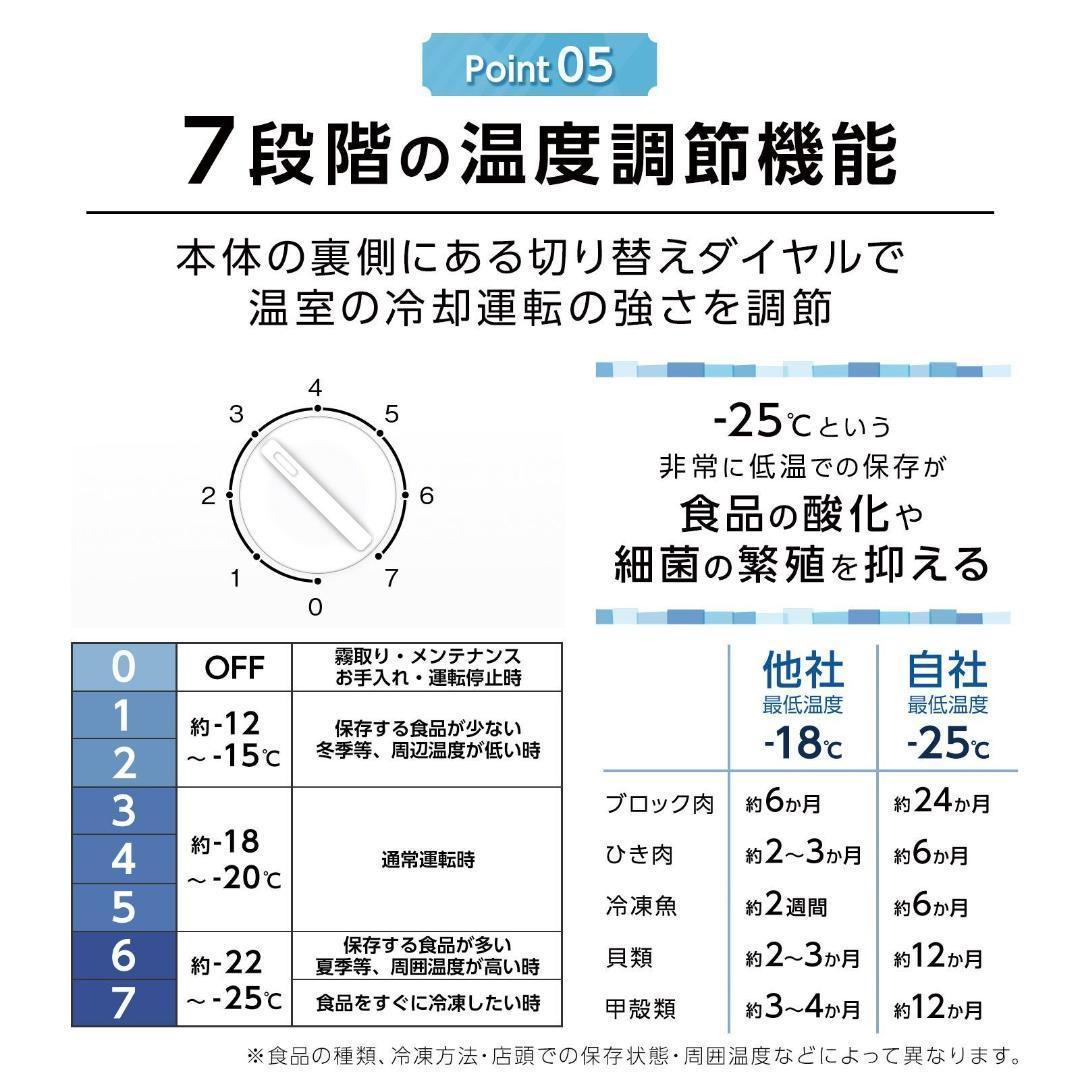 冷凍庫 60L 省エネ 家庭用冷凍庫 セカンド冷凍庫 冷凍ストッカー 2856
