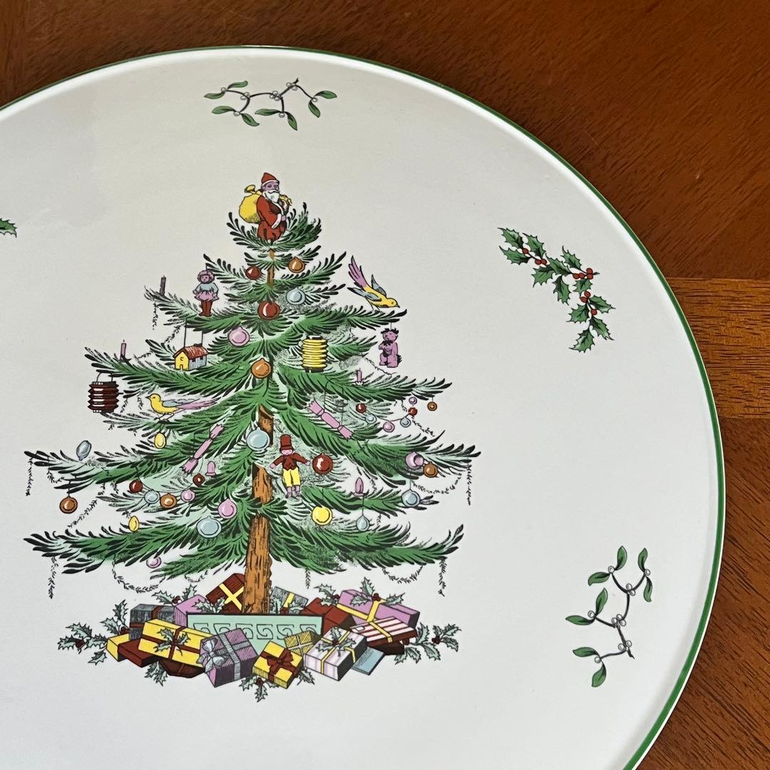 【レア美品】スポード ★クリスマスツリー★ガトープレート