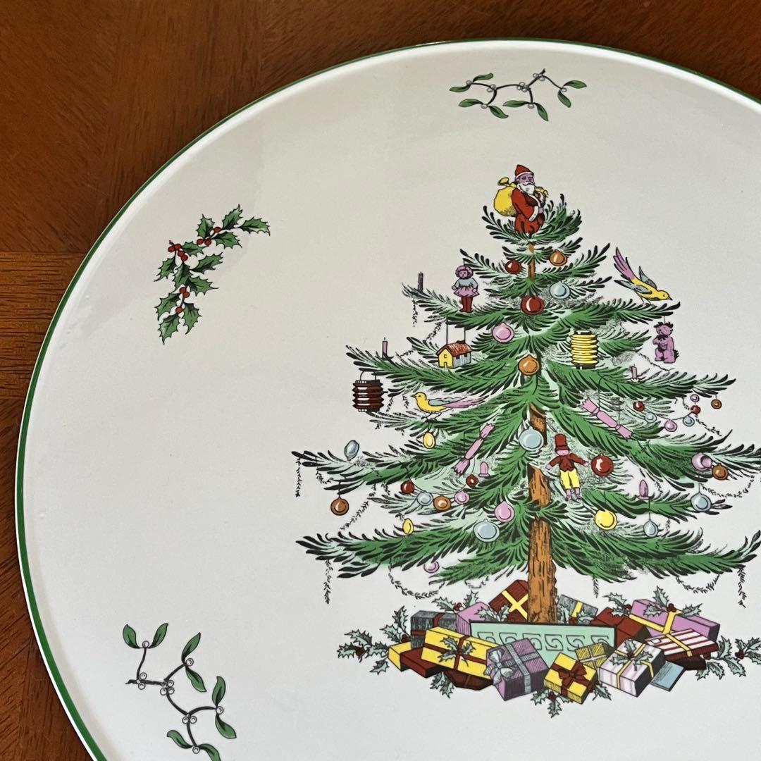 【レア美品】スポード ★クリスマスツリー★ガトープレート