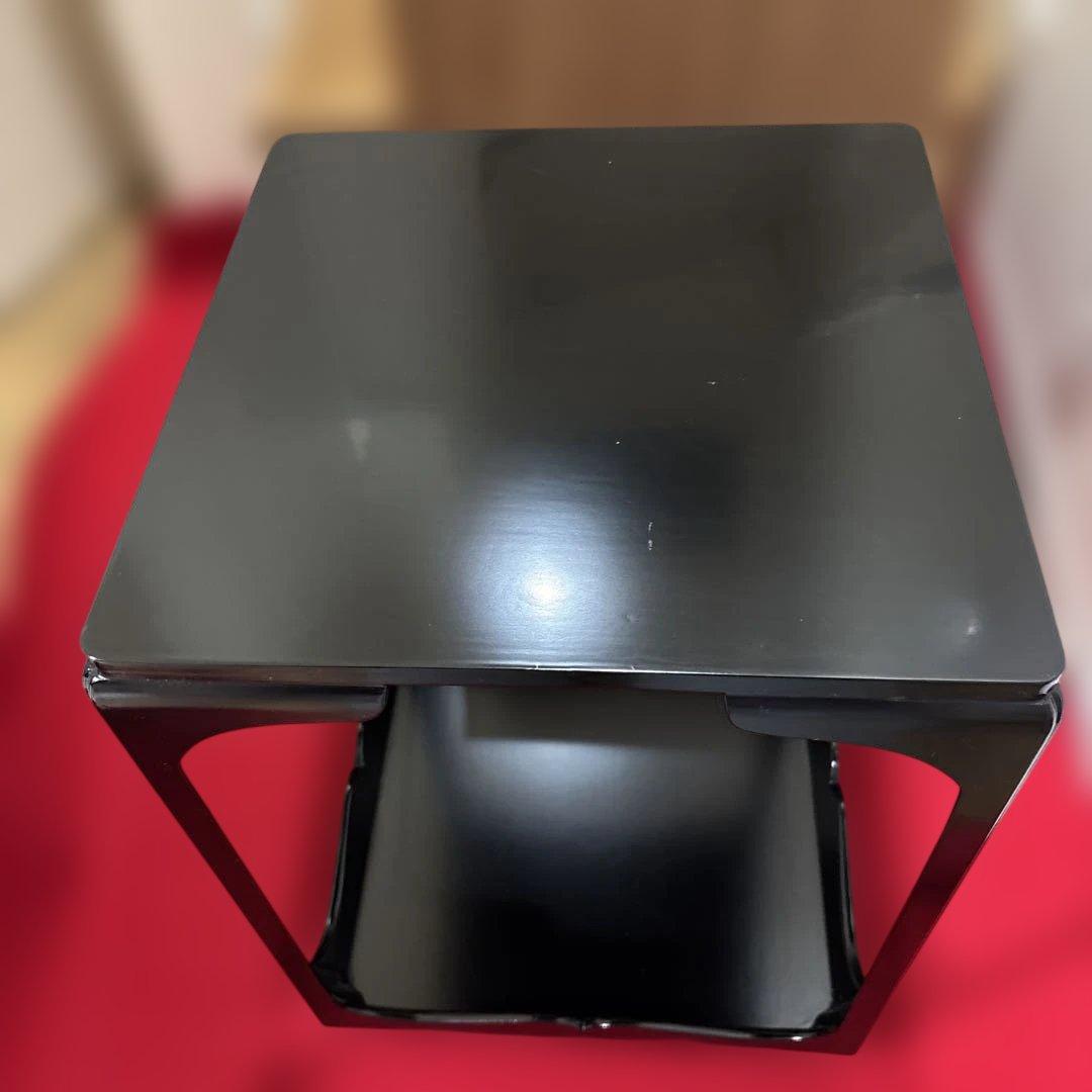 品茶道具 塗師 木製黒真塗 高麗卓 煎茶道具 茶棚 棚 置棚 茶台 水指棚