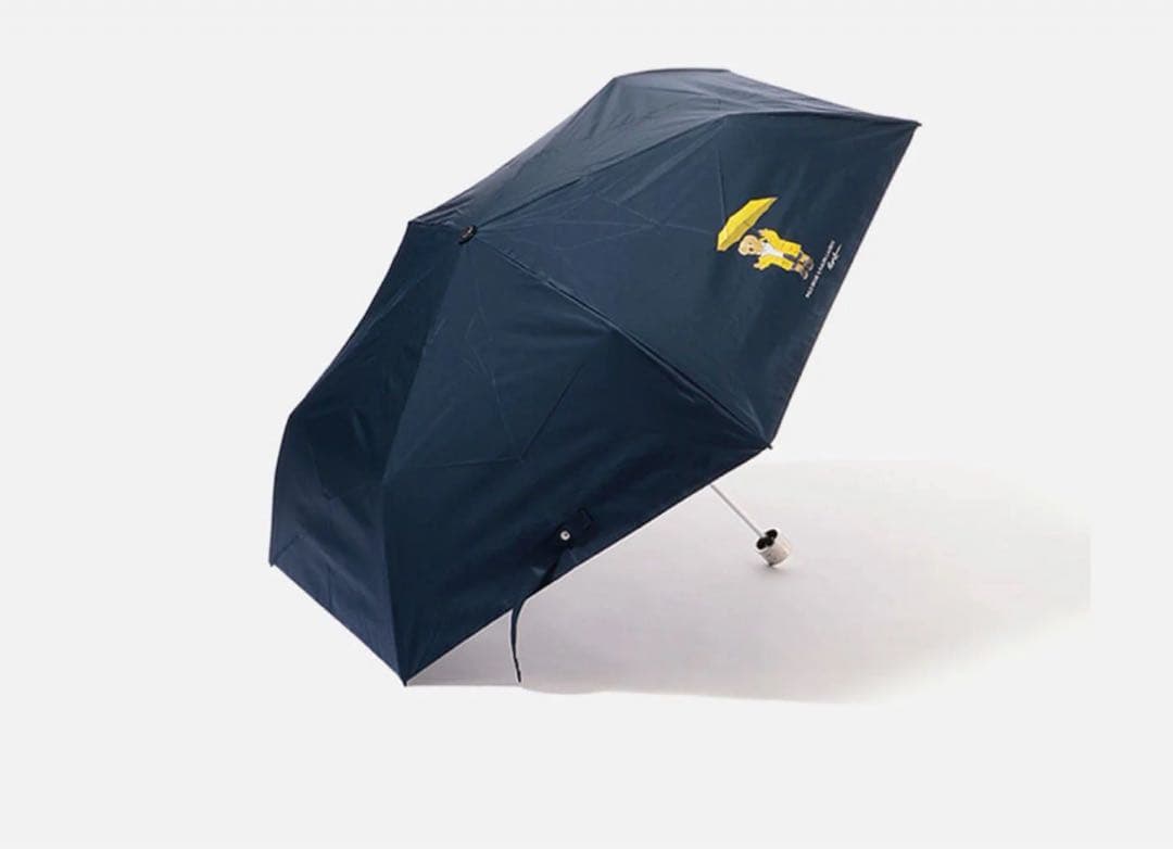 【美品】ミニバッグ付 晴雨兼用 折りたたみ傘 ポロベア ポロ ラルフローレン 紺