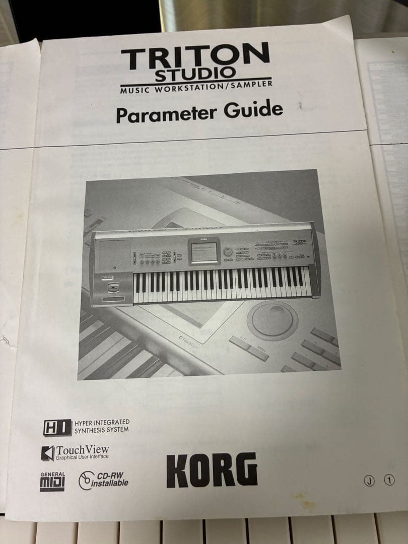 ジャンクKORG TRITON Studio 76 EXB-PCM09 CD付