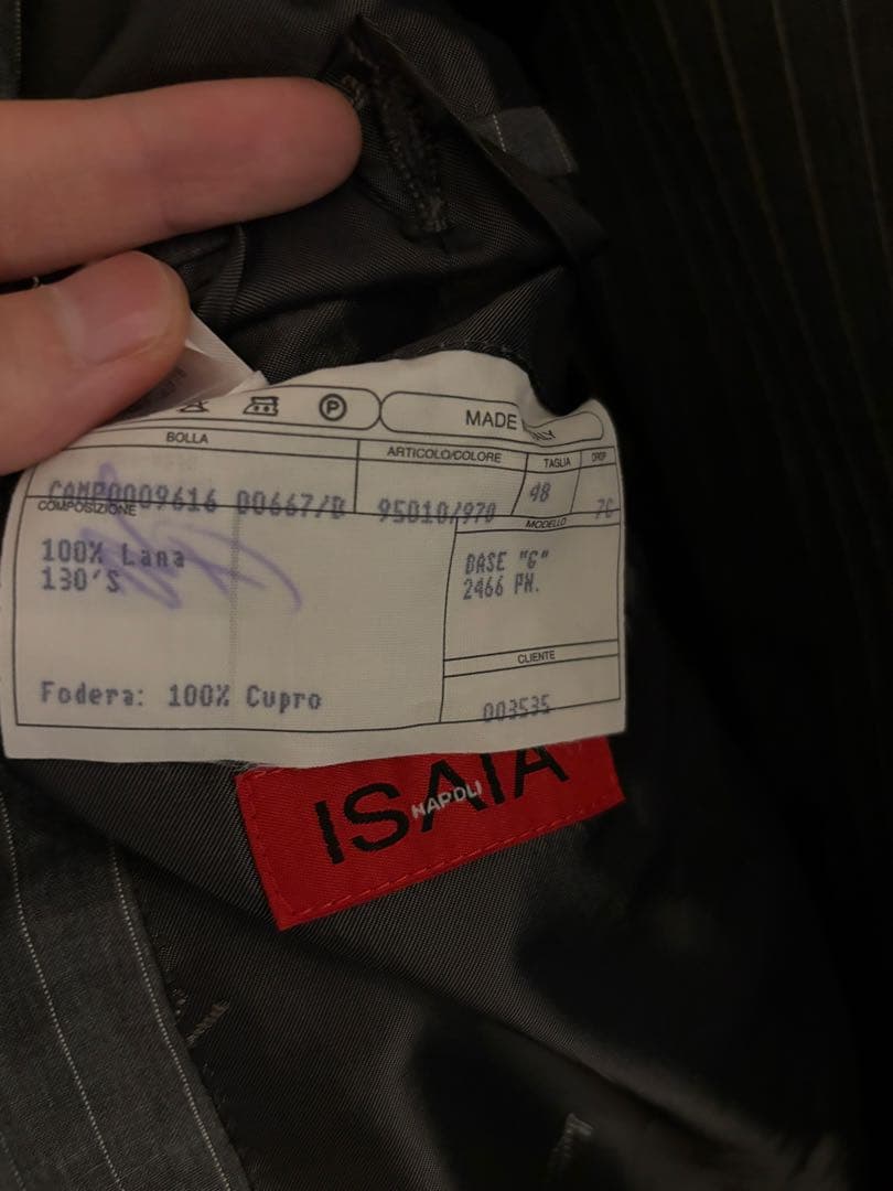 イザイア　ISAIA 春夏スーツ　48