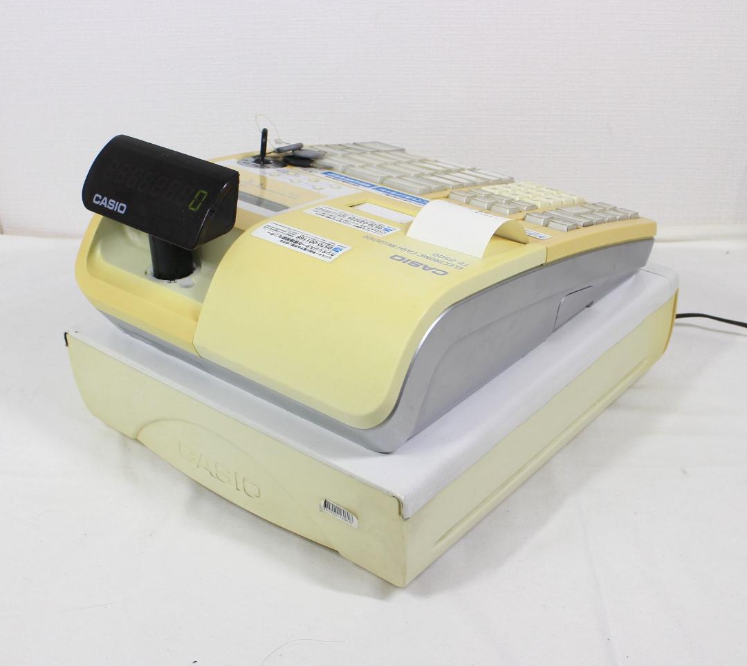 CASIO TE-2500 カシオ　レジスター ペーパー 取説付　動作OK