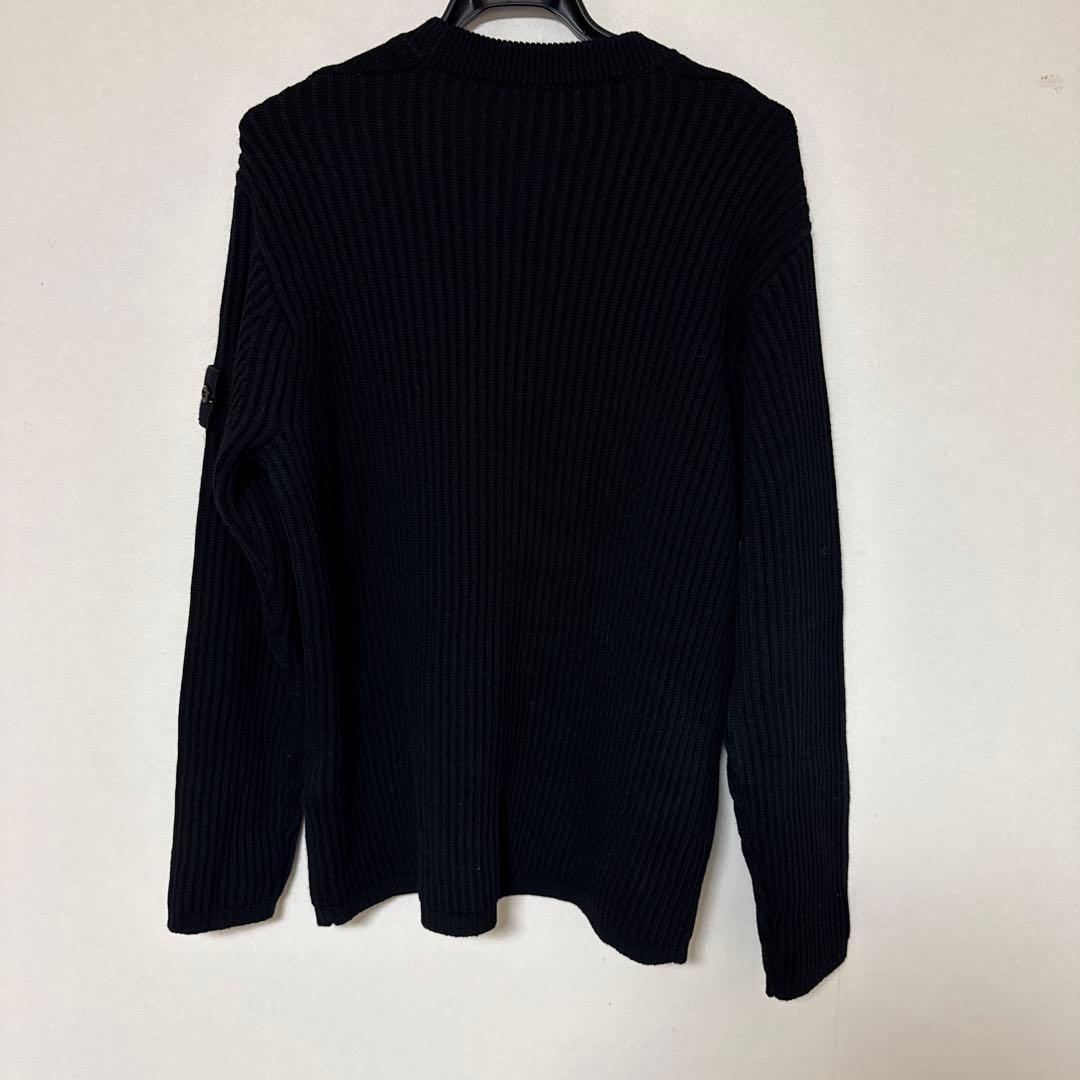 【ほぼ新品】STONE  ストーンアイランド クルーネックリブニット