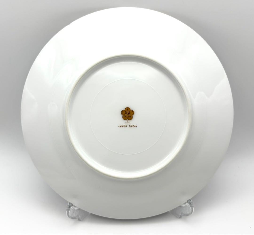 【未使用 5枚】大倉陶園 ブルーローズ Limited Edition 20cm