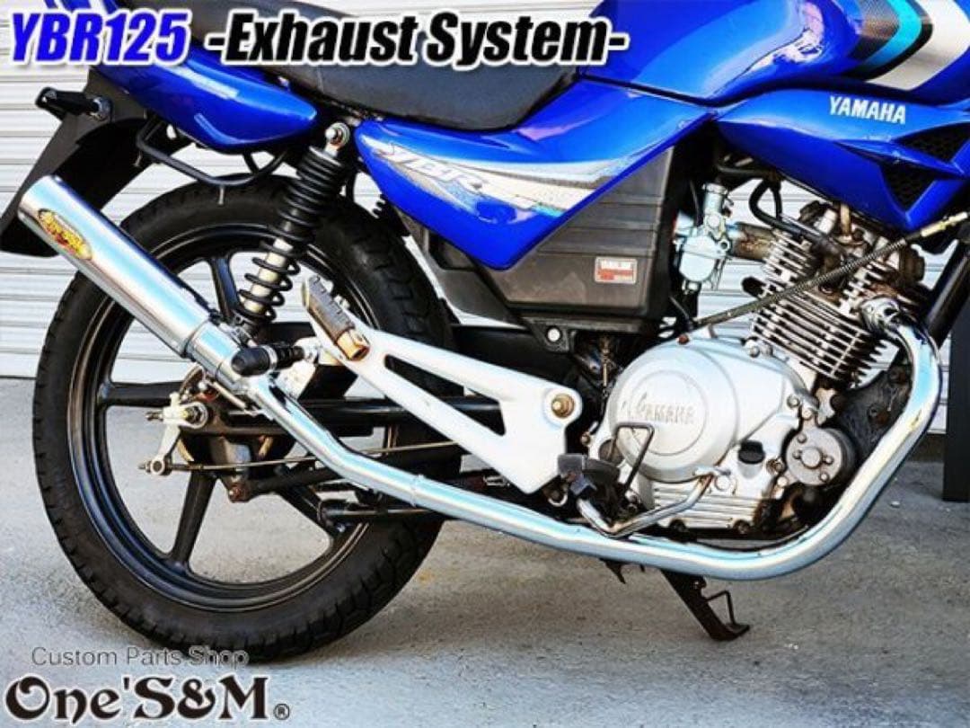 YBR125 専用 フルエキゾーストマフラー キャブ車 FI車兼用