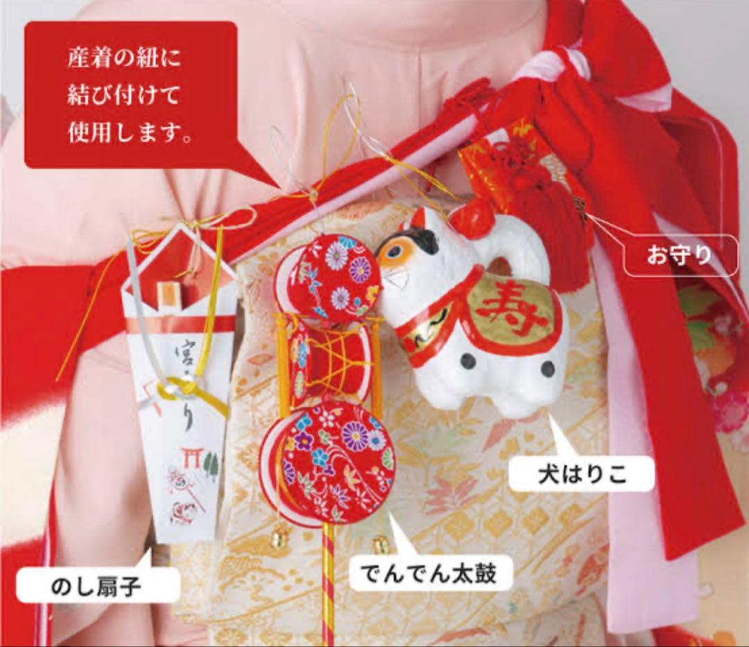 【美品】新品未使用品　お宮参り小物6点セット　女の子　ちりめん　N O.18